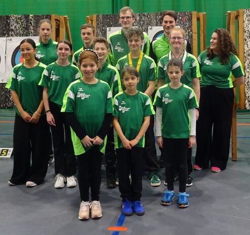 Kreismeisterschaft Bogen Halle 2026 Gruppenbild